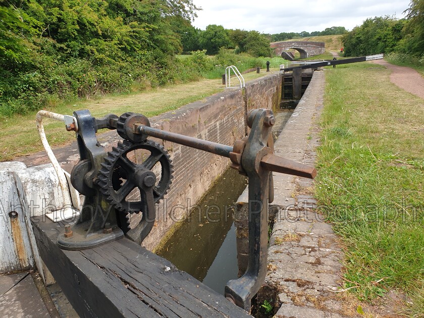 Lock 
 Close up shot of a lock on the bromsgrove canal in Worcestershire, UK. 
 Keywords: close up, lock, canal lock, canal, boating, Worcesterashire