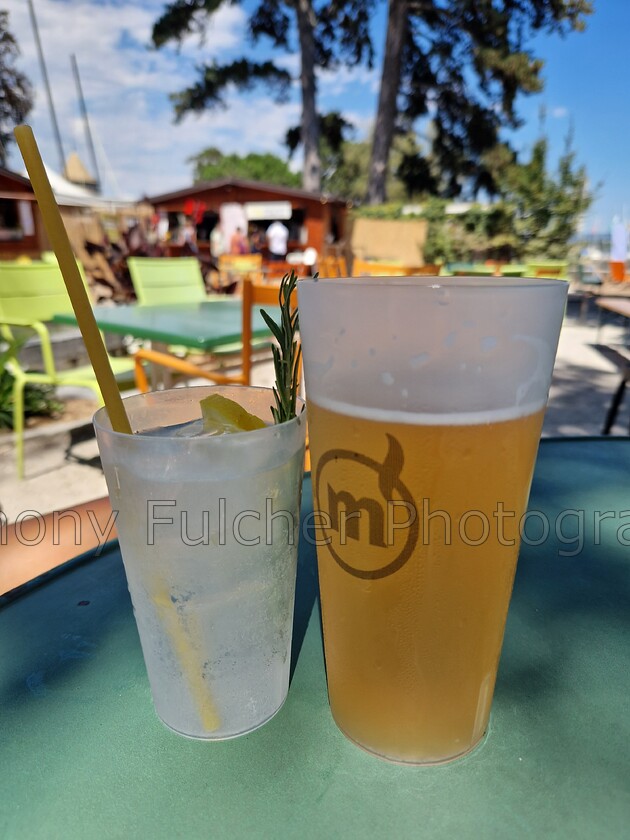 summer drinks 
 Summer drinks on lake Geneva 
 Keywords: drink, summer drinks, beer, cocktail, lake, summer, colourful,