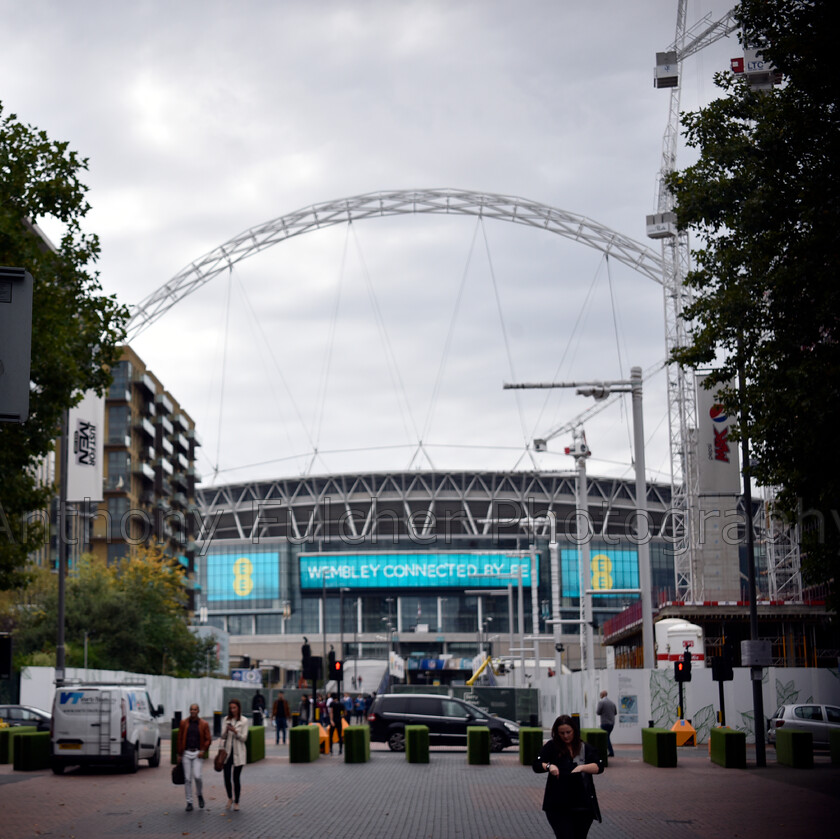 Wembley Way 
 Wembley taken froom Wembley way looking at the stadium 
 Keywords: wembley, sport, football, london, moody, ee, cup final, fa cup,