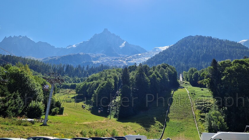 Mont Blanc 
 Shot from Chamonix in France, Mont Blanc in her splendour. 
 Keywords: mountain, mont blanc, chamonix, france, landscape, travel photography, nature,