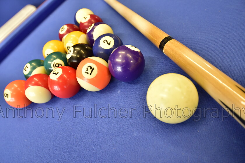 pool-(2) 
 Pool balls and cue aligned on a table. 
 Keywords: pool, snooker, sport, table, cue, balls, colourful,