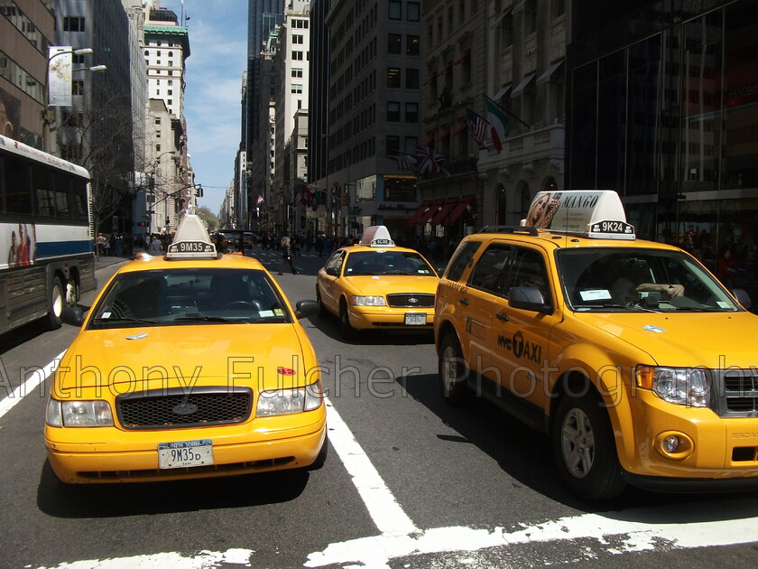 Yellow cabs in NYC